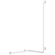 5100N-Barre de douche d'angle et d'équerre, Nylon blanc antibactérien