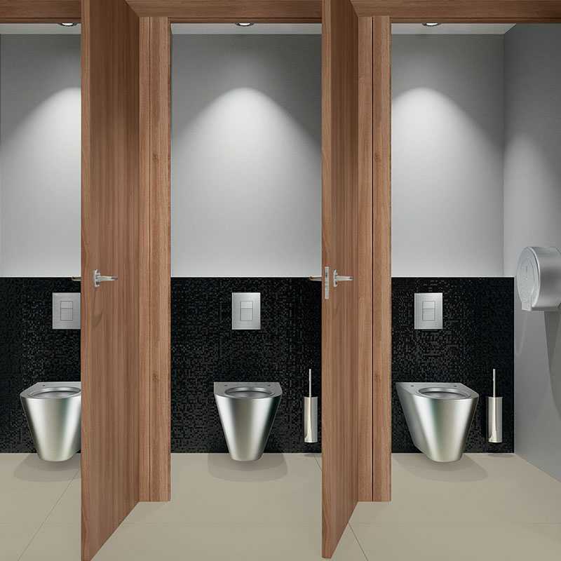 Porte brosse WC suspendu avec Legplankje - brosse pour toilettes dans le  support avec