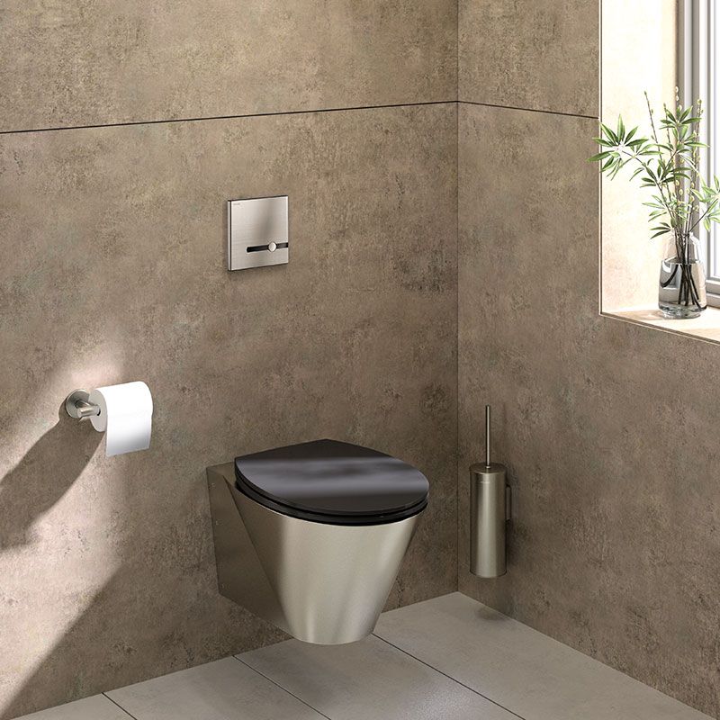 Abattant wc design kristal - noir ALLIBERT 123170